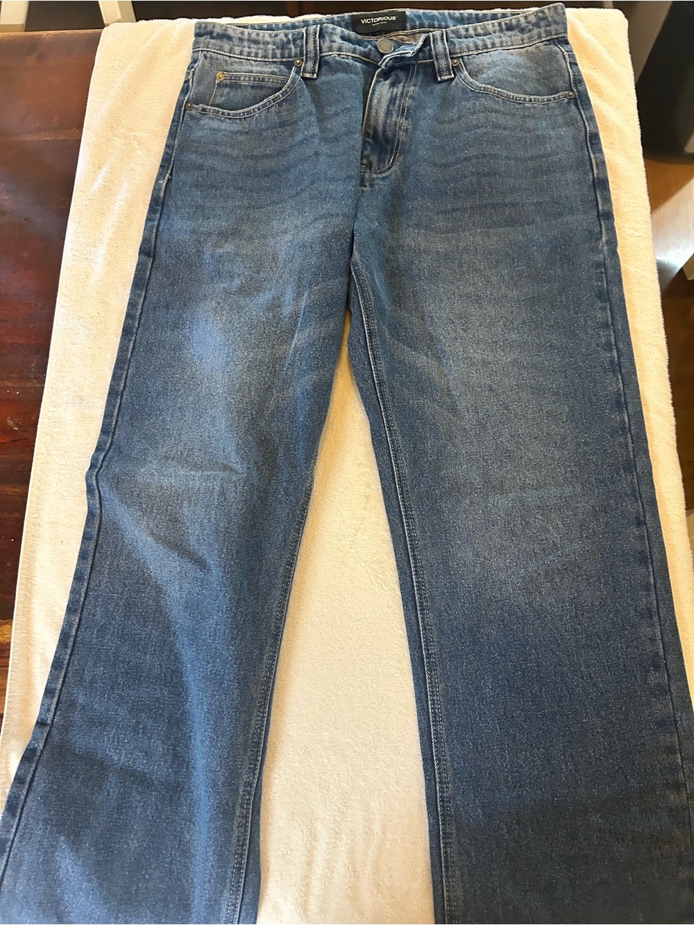 Men's Victorious Blue Denim Jeans - Baggy Street Fit